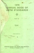 1975 Annual Book of ASTM Standards part 31; water