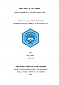 Balai Penelitian Teknologi Karet, Bogor : Analisis Derajat Ikatan Silang Metode Flory-Rehner pada Produk Karet Cushion Gum