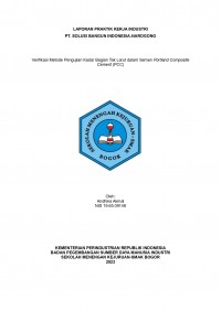 PT Solusi Bangun Indonesia, Narogong Plant : Verifikasi Metode Pengujian Kadar Bagian Tak Larut dalam Semen Portland Composite Cement (PCC)