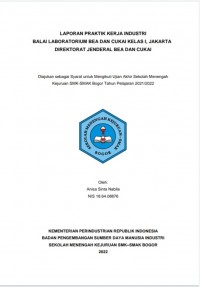 Balai Laboratorium Bea dan Cukai Kelas 1, Jakarta :Analisis Kualitatif Kandungan Rokok Menggunakan FTIR dan GC-MS