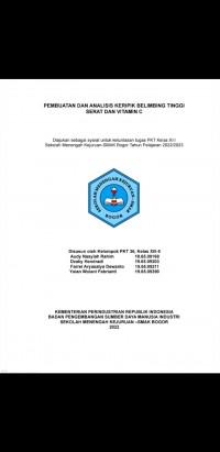 PKT 65_Makanan : Pembuatan dan Analisis Keripik Belimbing Tinggi Serat dan Vitamin C