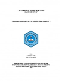 SEAMEO Biotrop, Bogor : Analisis Kadar Amonia (NH3) dan COD dalam Air Limbah Domestik PT X