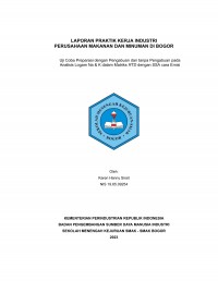 PT Nutrifood Indonesia, Plant Ciawi : Uji Coba Preparasi dengan Pengabuan dan tanpa Pengabuan pada Analisis Logam Na & K dalam Matriks RTD dengan SSA cara Emisi