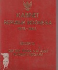 Kabinet Republik Indonesia 1978 - 1983 Beserta Daftar Nama & Alamat Pejabat-Pejabat Negara