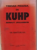 Tindak Pidana Di KUHP Berikut Uraiannya