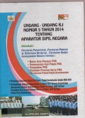 Undang - undang R.I Nomor 5 Tahu 2014 Tentang Aparatur Sipil Negara