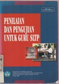 Penilaian dan Pengujian untuk Guru SLTP