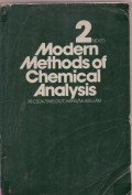 Modern Methods of Chemical Analysis