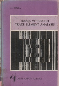 Modern Methods For Trace Element Analysis