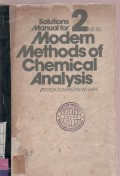 Solutions Manual For 2 nd Ed Modern Methods Of Chemical Analysis