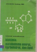 Biokimia : Metabolisme Energi, Karbohidrat, dan Lipid