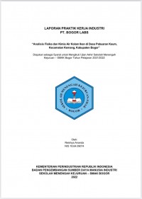 PT Bogor Labs, Bogor : Analisis Fisika dan Kimia Air Kolam Ikan di Desa Pabuaran Kaum, Kecamatan Kemang, Kabupaten Bogor