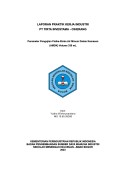 PT Tirta Investama, Ciherang : Parameter Pengujian Fisika-Kimia Air Minum Dalam Kemasan (AMDK) Volume 330 mL