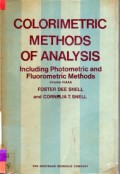 Colorimetric Methods of Analysis Including Photometric and Fluorometric Methods