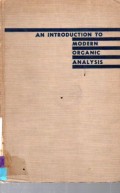 An Introduction to Modern Organic Analysis
