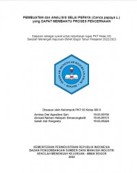 PKT 65_Makanan : Pembuatan dan Analisis Selai Pepaya (Carica papaya L.) yang Dapat Membantu Proses Pencernaan