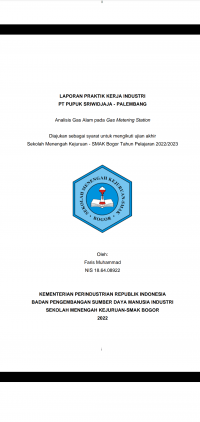 PT Pupuk Sriwidjaja, Palembang : Analisis gas alam pada gas metering station