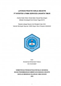 PT Intertek Utama Services, Jakarta (Divisi Food) : Analisis Kadar Kalium Sorbat dalam Sampel Keju dengan Metode Kromatografi Cair Kinerja Tinggi (KCKT)
