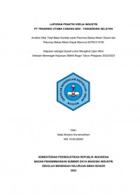 PT Trakindo Utama, Tangerang Selatan : Analisis nilai total base number pada pelumas bekas mesin diesel dan pelumas bekas mesin kapal menurut ASTM D 4739