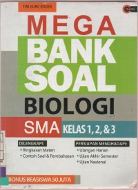 Mega Bank Soal Biologi SMA Kelas 1,2, & 3