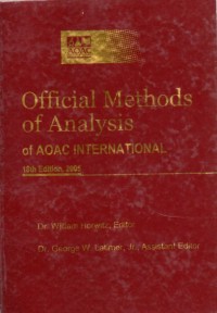 Official Methods of Analysis of AOAC International jilid 1