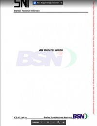 SNI 6242:2015 Air Mineral Alami